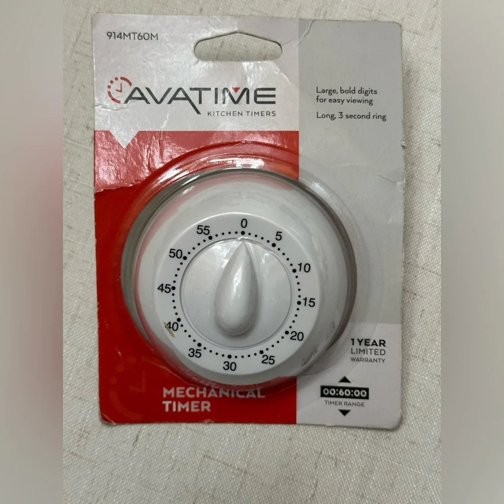 Cavatime White Mechanical Timer
